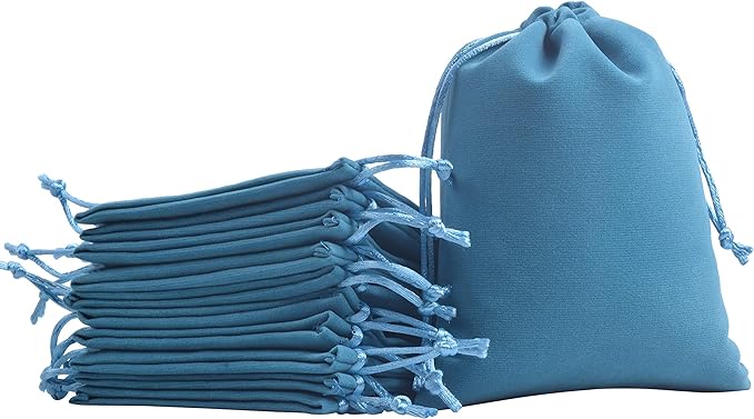 KONMAY 20x Velvet Drawstring Bags Wedding Jewellery Party Gift Pouch