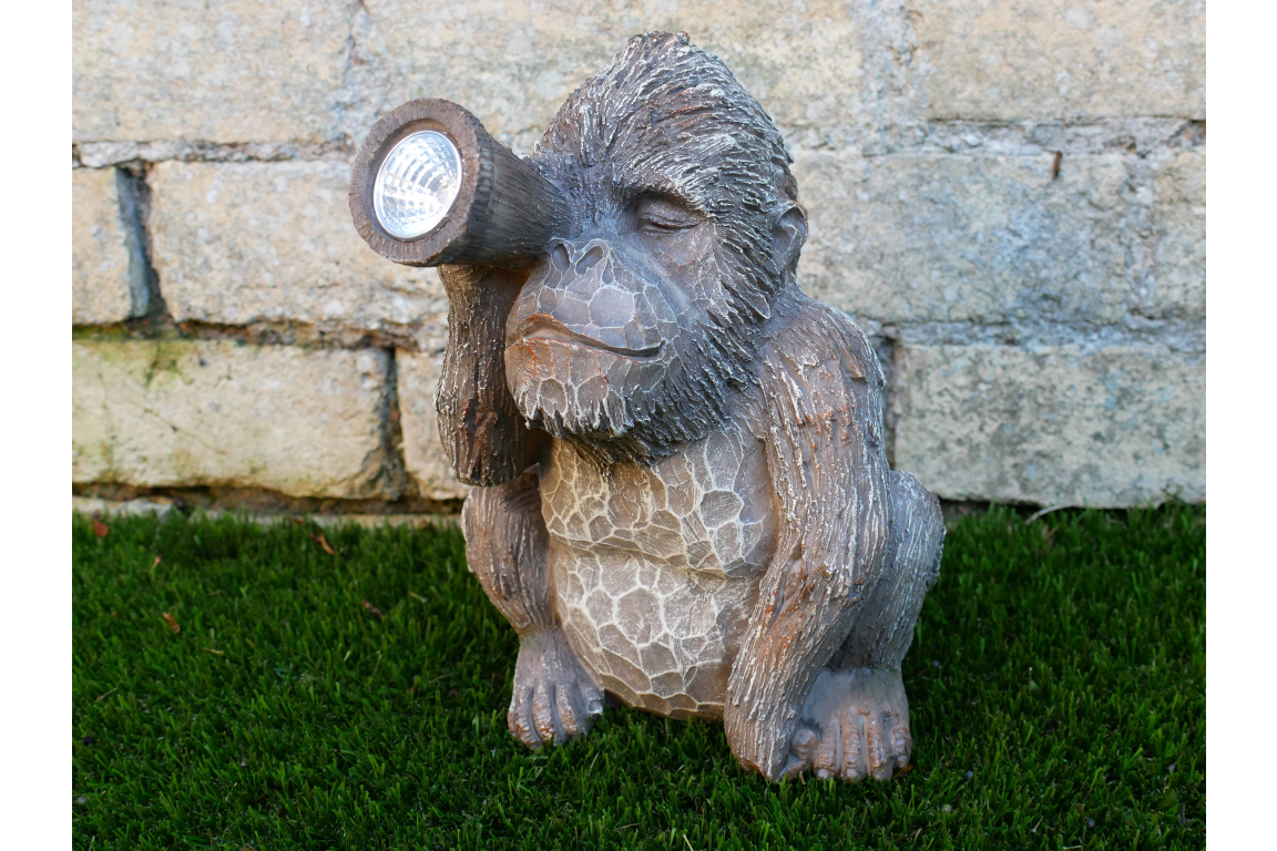 Solar Powered Monkey Garden Light Ornament