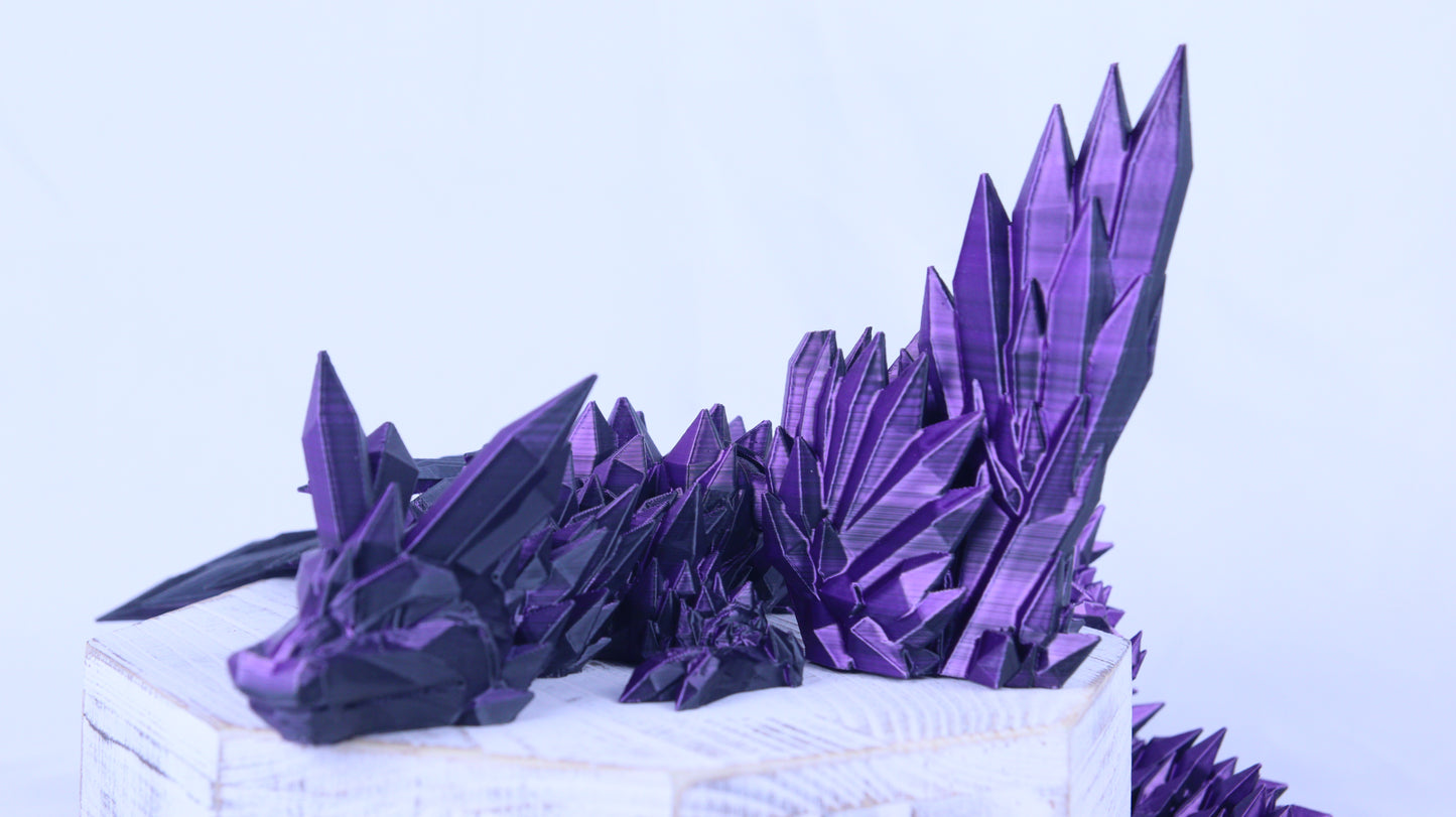 Large 40cm Articulated 3D Printed Winged Dragon, Adult/Childrens Toy Gift