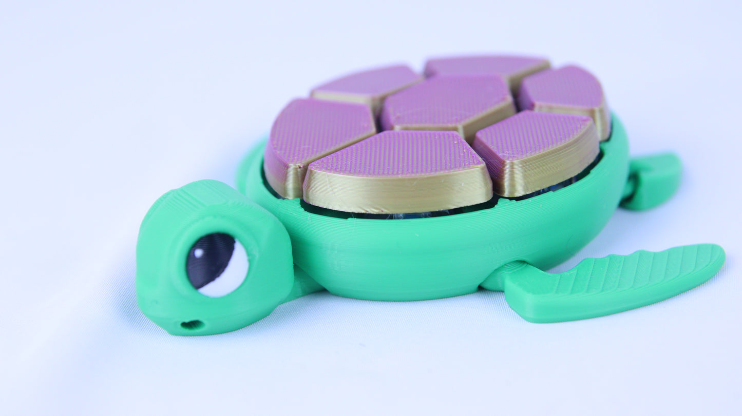 3D Printed Turtle Fidget Clicker- Various Colours
