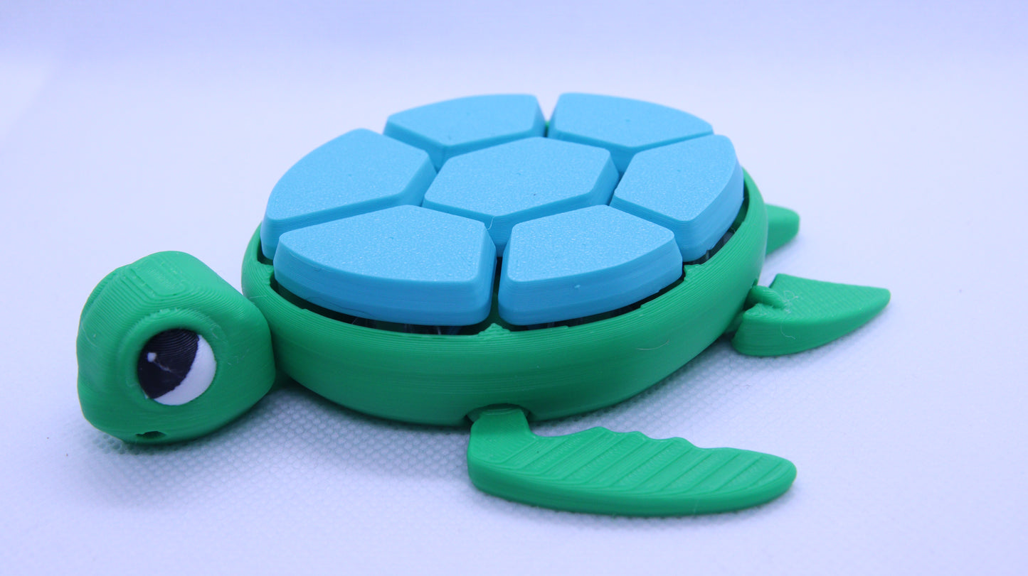 3D Printed Turtle Fidget Clicker- Various Colours