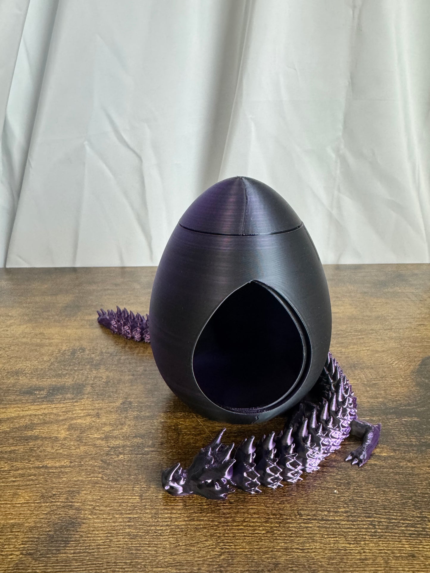 3D Printed articulated Dragon with Revolving Egg