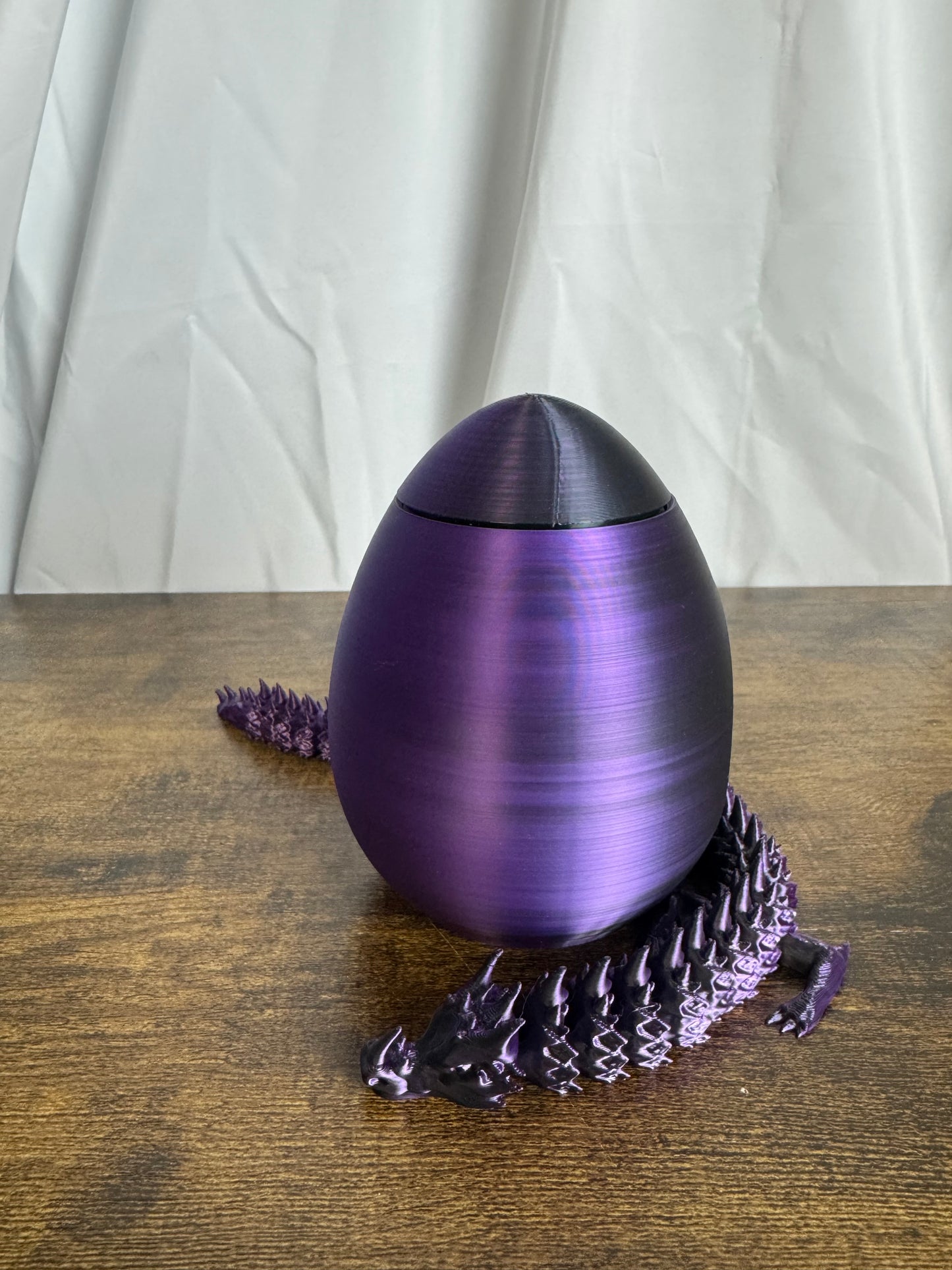 3D Printed articulated Dragon with Revolving Egg