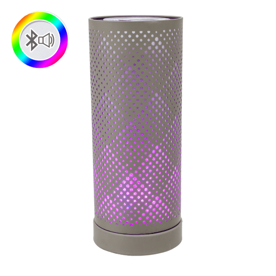 Grey Classic Bluetooth Speaker LED Aroma Lamp