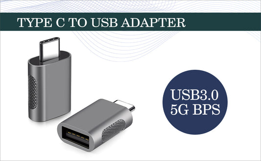 USB C 3.1 to USB A 3.0 Adapter (2 Pack) USB-C Male to USB Type A Female Connector