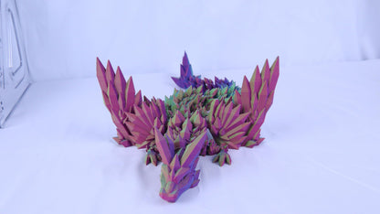 Large 40cm Articulated 3D Printed Winged Dragon, Adult/Childrens Toy Gift