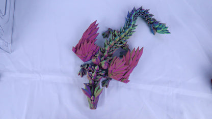 Large 40cm Articulated 3D Printed Winged Dragon, Adult/Childrens Toy Gift