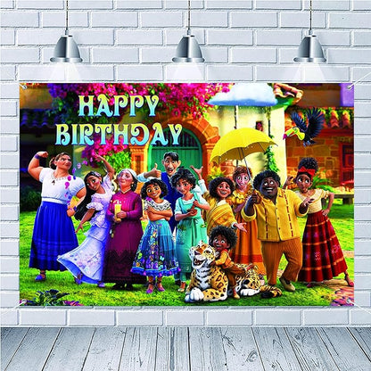 Encanto Birthday Party Backdrop Movie Themed Background