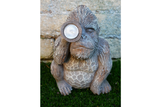 Solar Powered Monkey Garden Light Ornament