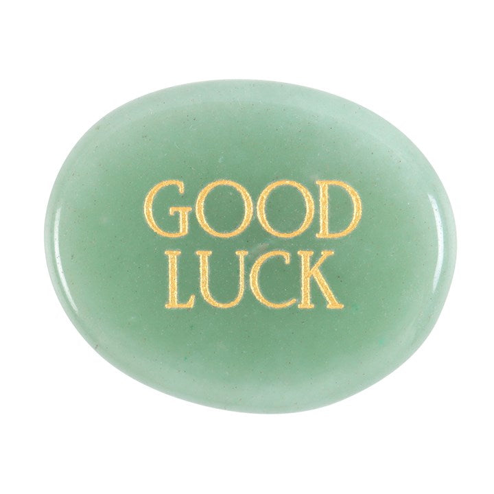 GOOD LUCK AVENTURINE CRYSTAL PALM STONE