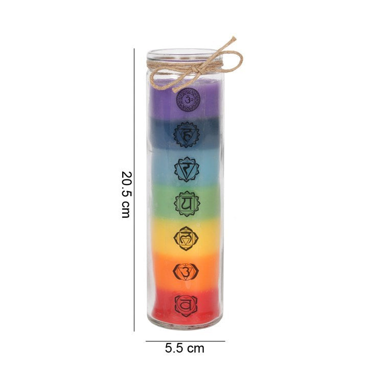 TALL CHAKRA TUBE CANDLE