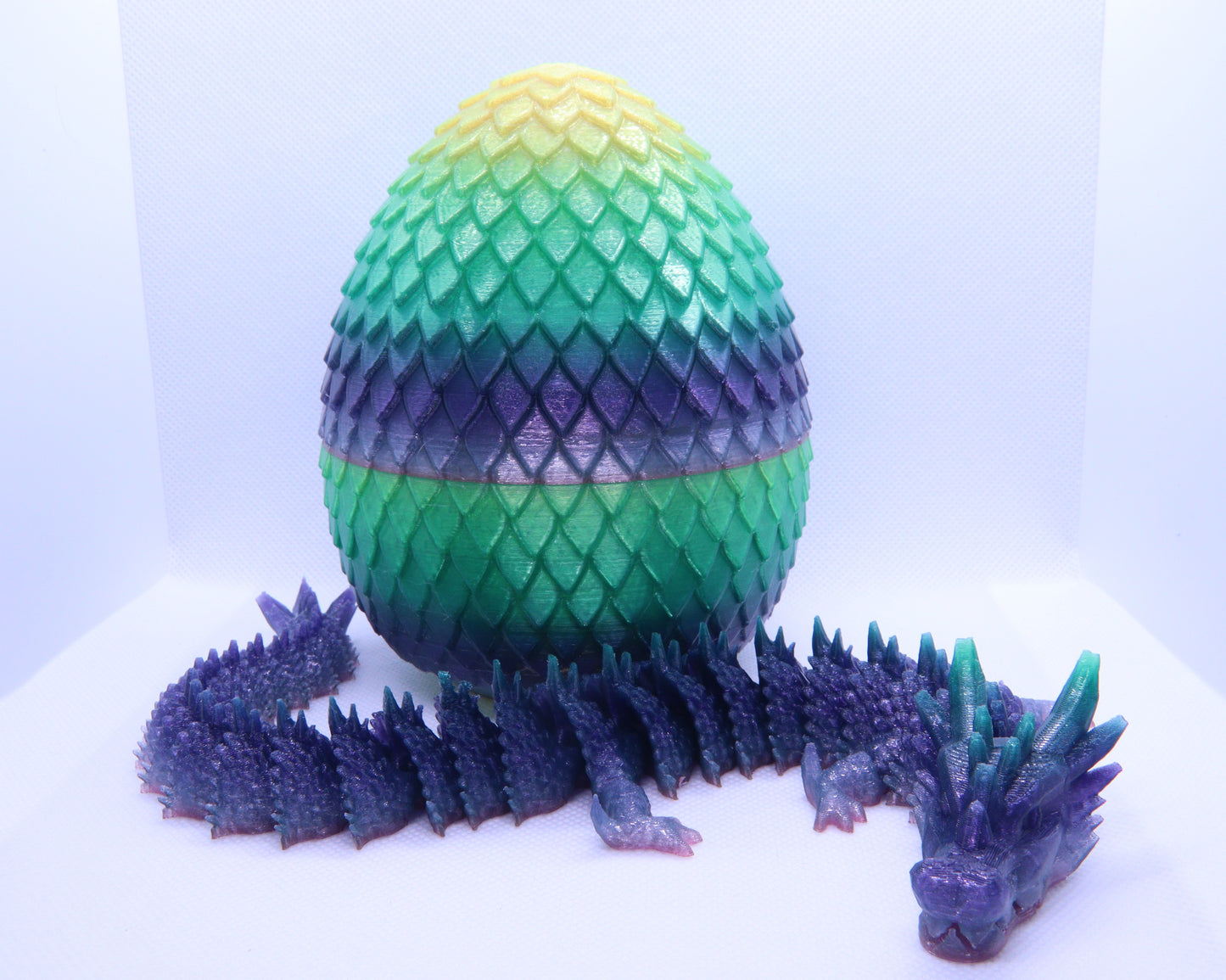 3D Printed Dragon with Egg