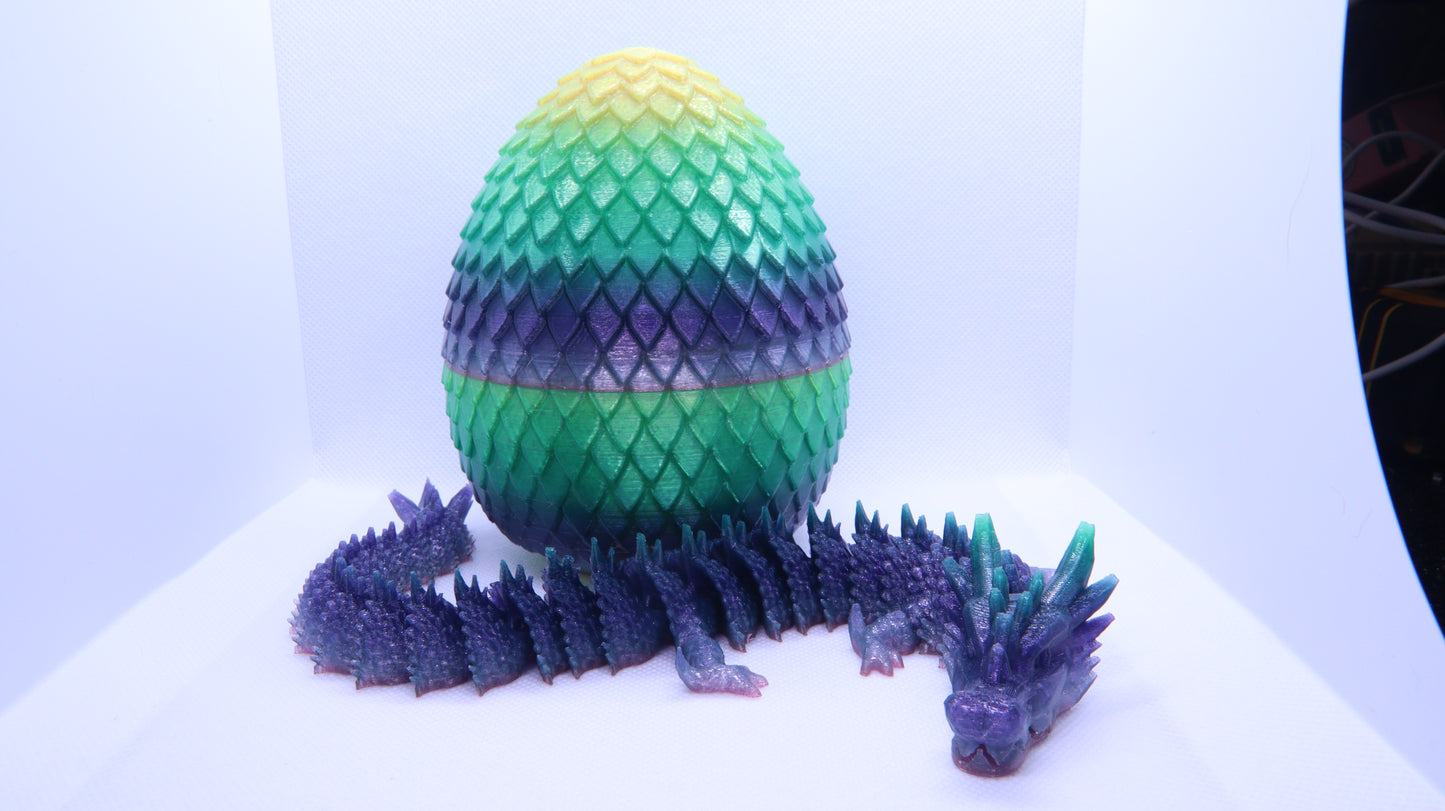 3D Printed Dragon with Egg