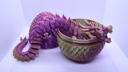 3D Printed Dragon with Egg