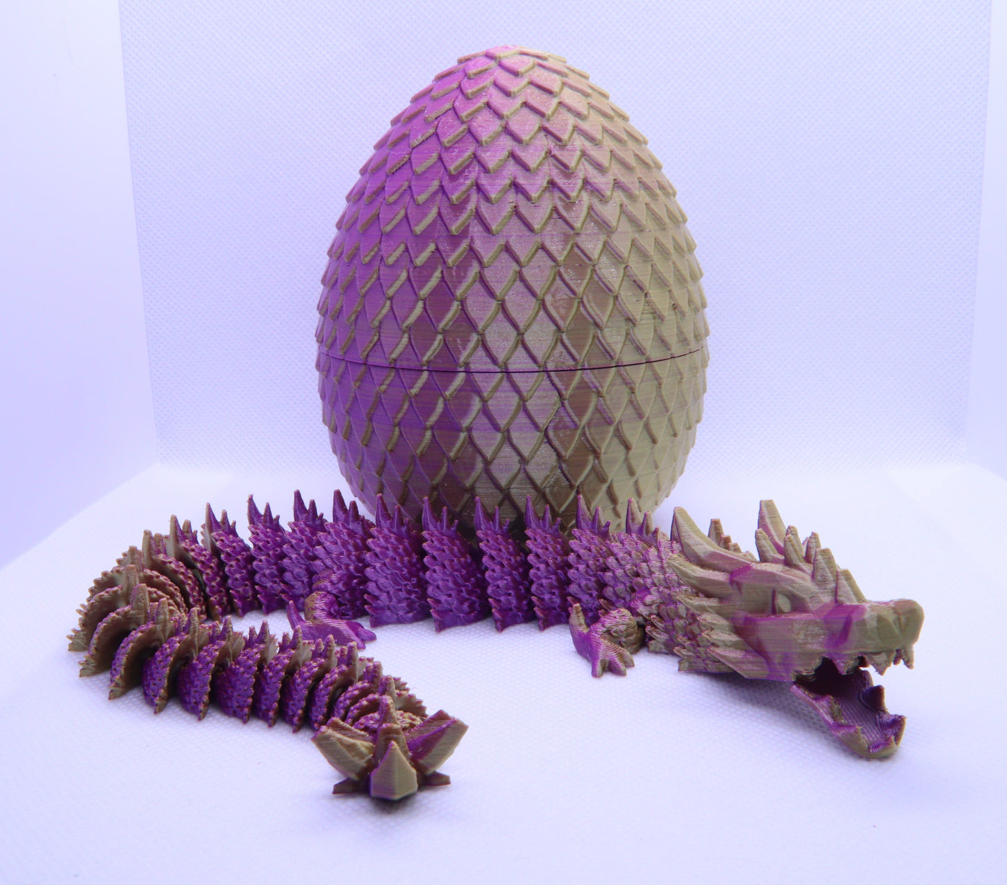 3D Printed Dragon with Egg