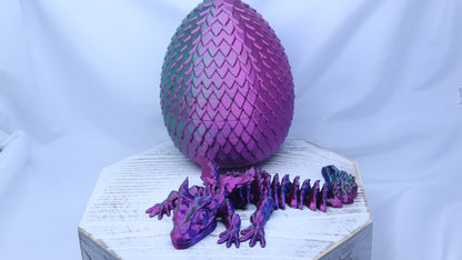 3D Printed Winged Dragon and Egg