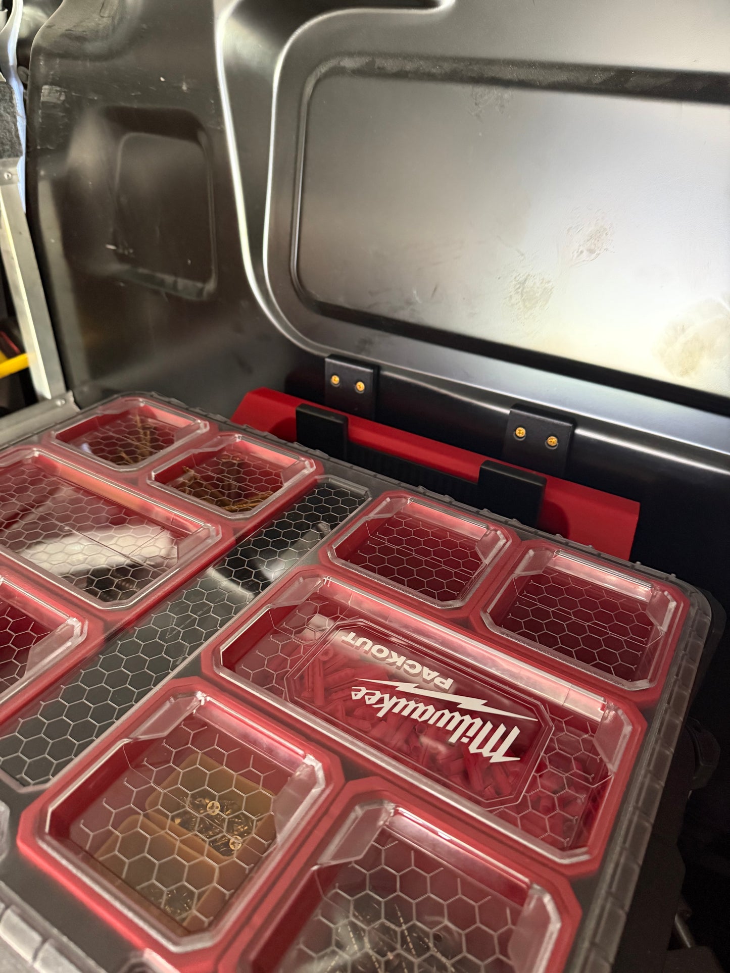 Storage Hooks Compatible with Milwaukee Packout Trolley - 3D Printed Reinforced Carbon Fibre PETG
