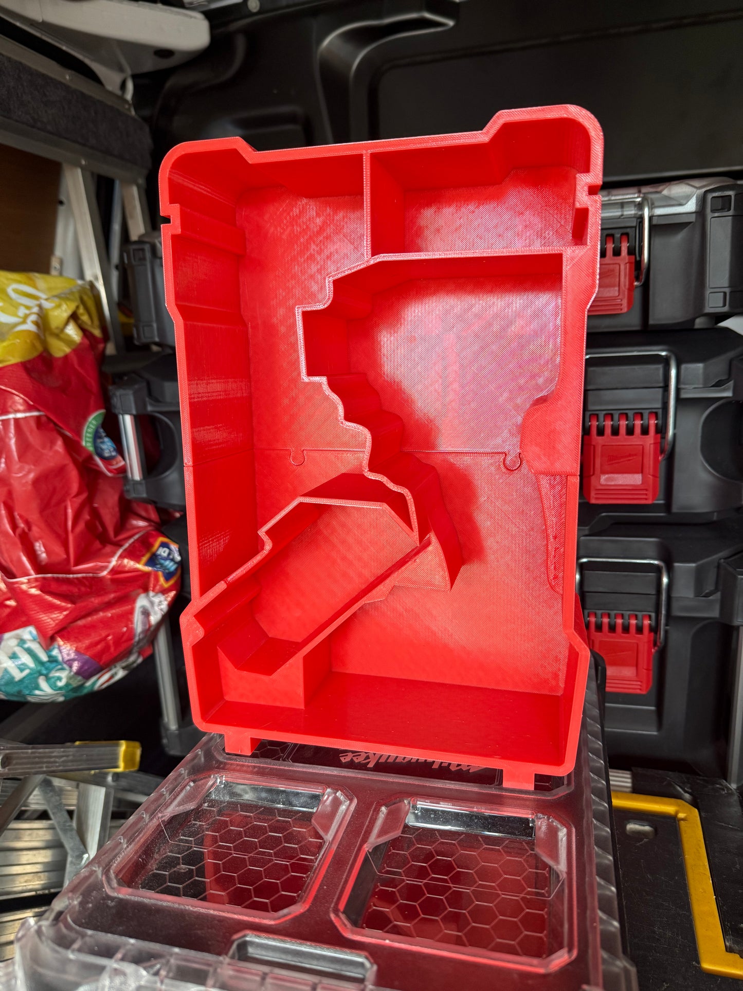 Milwaukee Compact Organiser Custom Insets which are Compatible with the Milwaukee M18 Fuel Impact Driver- Packout Mini Organiser