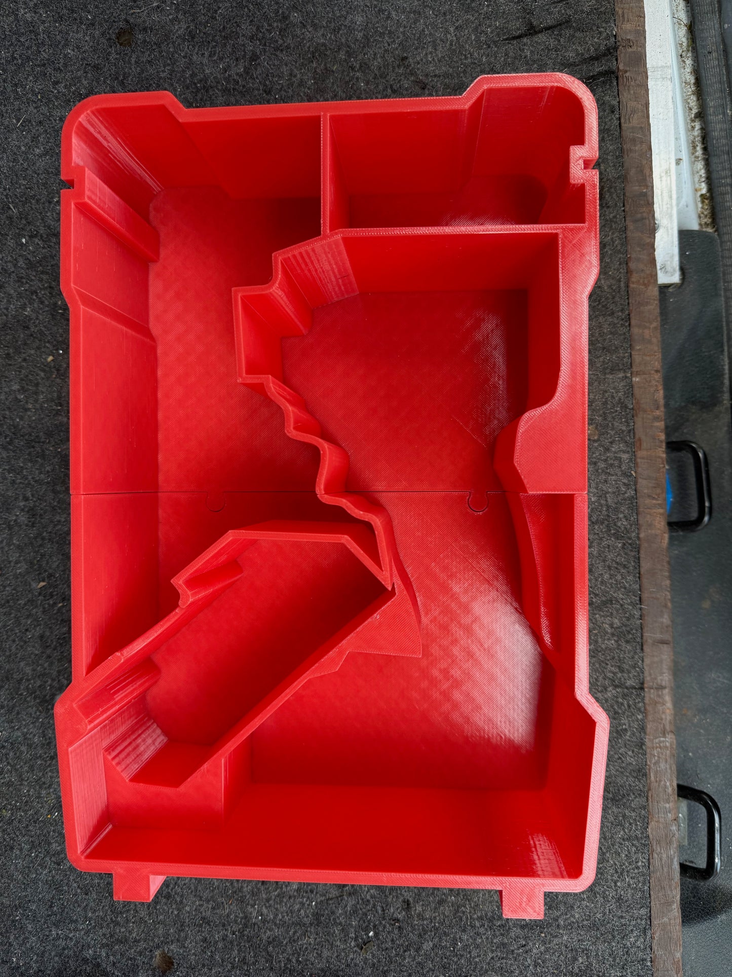 Milwaukee Compact Organiser Custom Insets which are Compatible with the Milwaukee M18 Fuel Impact Driver- Packout Mini Organiser