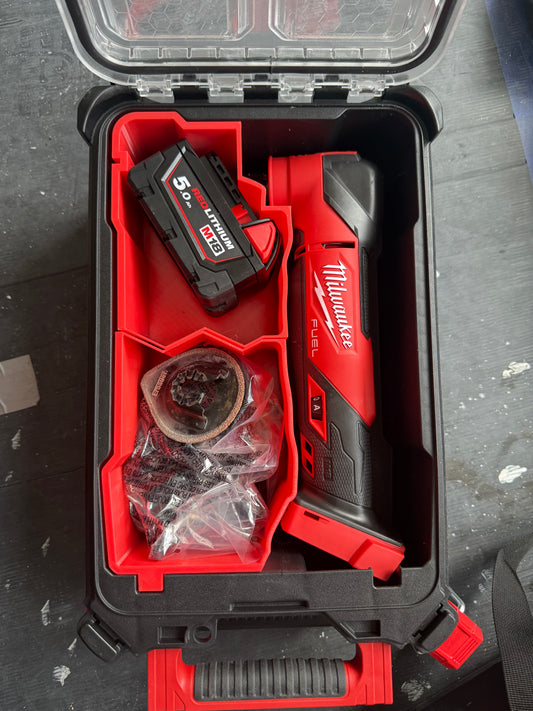 Custom Inserts which are compatible with the Milwaukee Packout Mini Organiser M18 Fuel Multitool