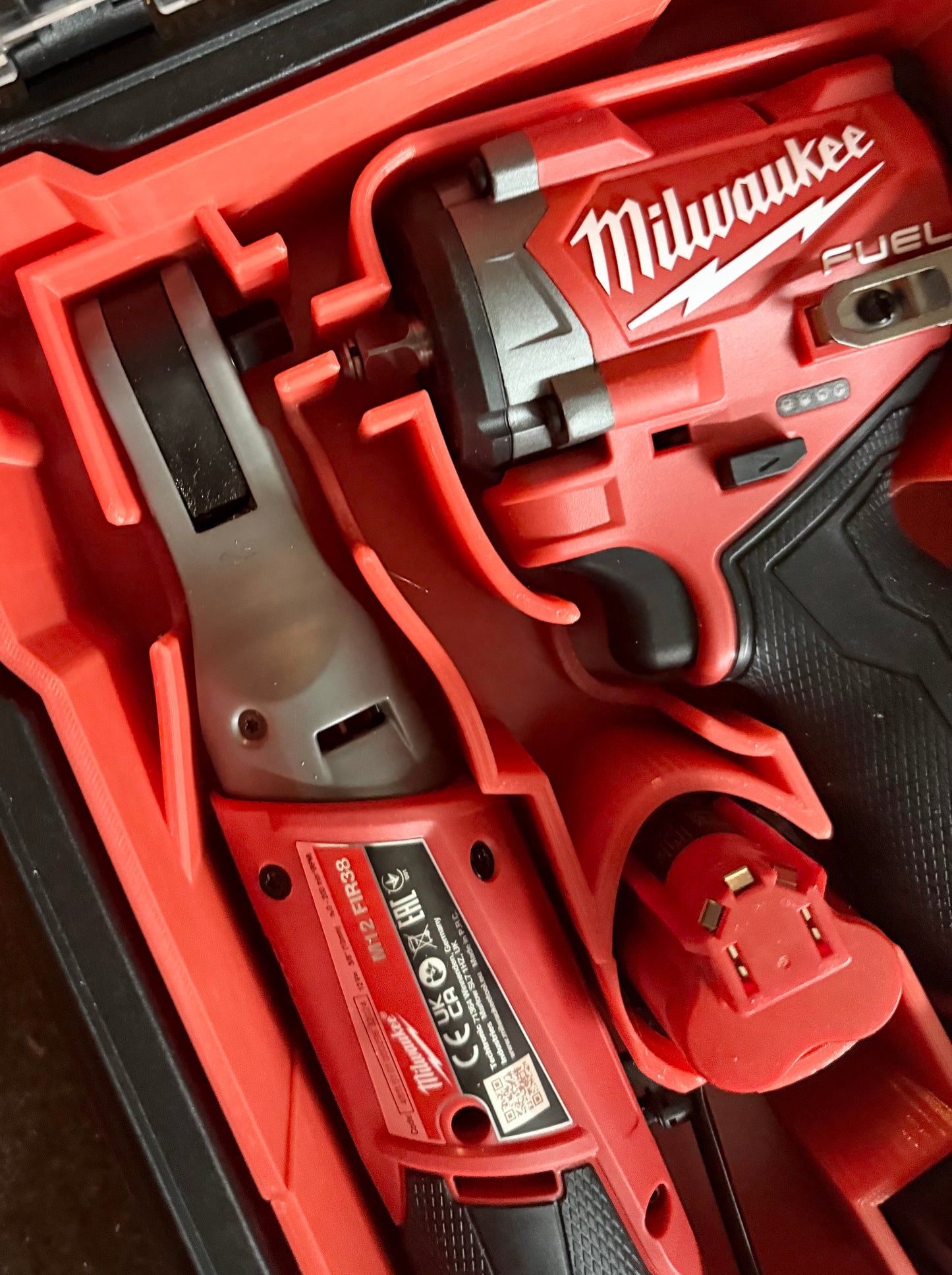 Milwaukee Packout Compact Organiser Custom INSERTs Compatible with the  M12 3/8 impact Wrench and Ratchet