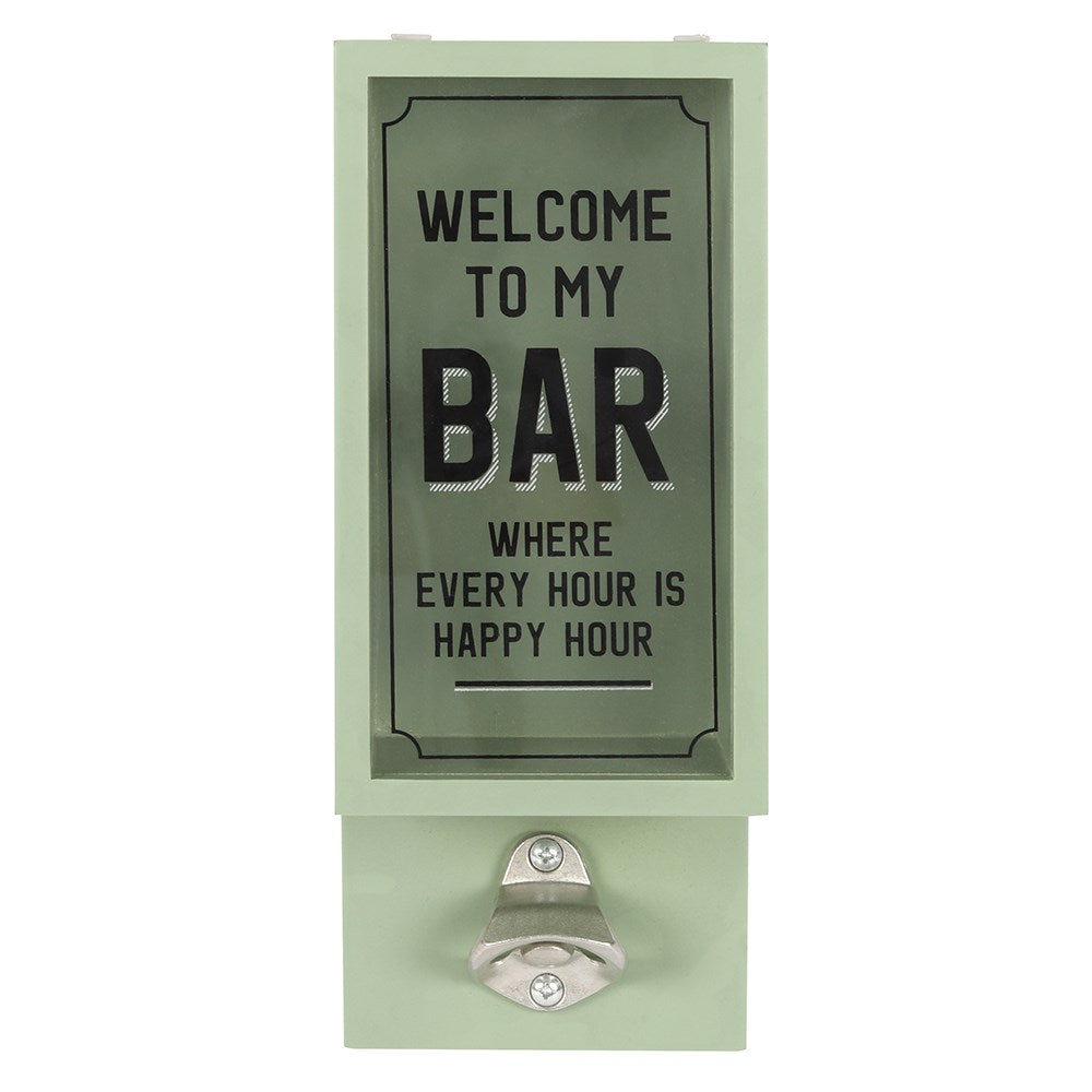 GREEN GARDEN BAR BOTTLE OPENER PLAQUE