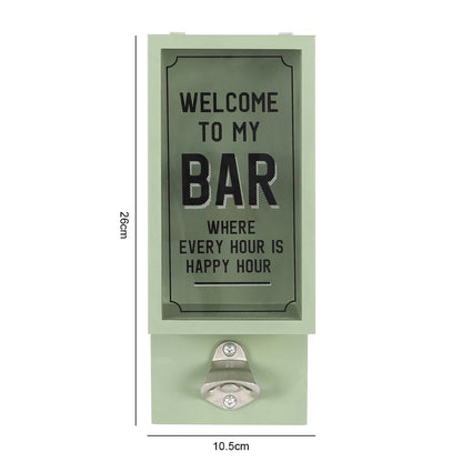 GREEN GARDEN BAR BOTTLE OPENER PLAQUE