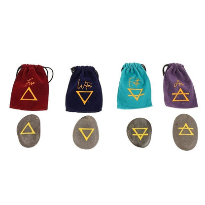 BOX OF 16 FOUR ELEMENTS RUNE STONES